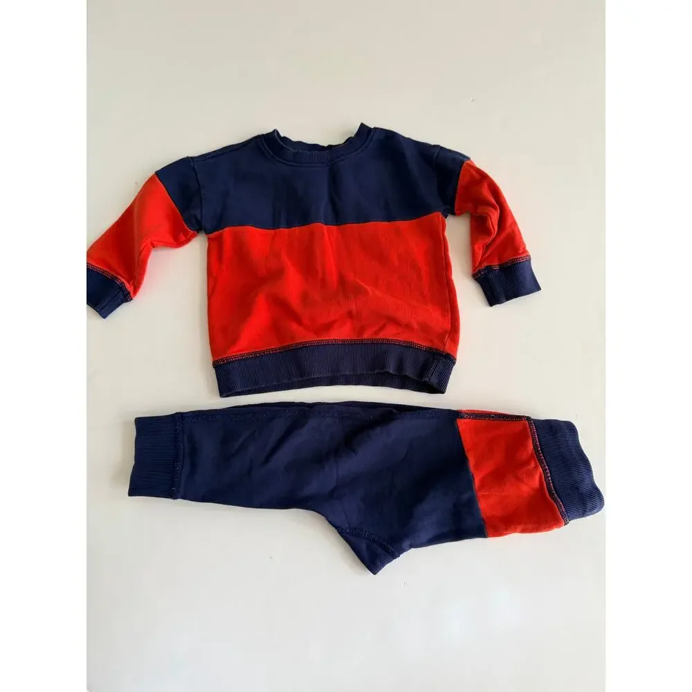 Hanna Andersson Baby Colorblock French Terry Sweats Set 85 2T - Picture 2 of 6